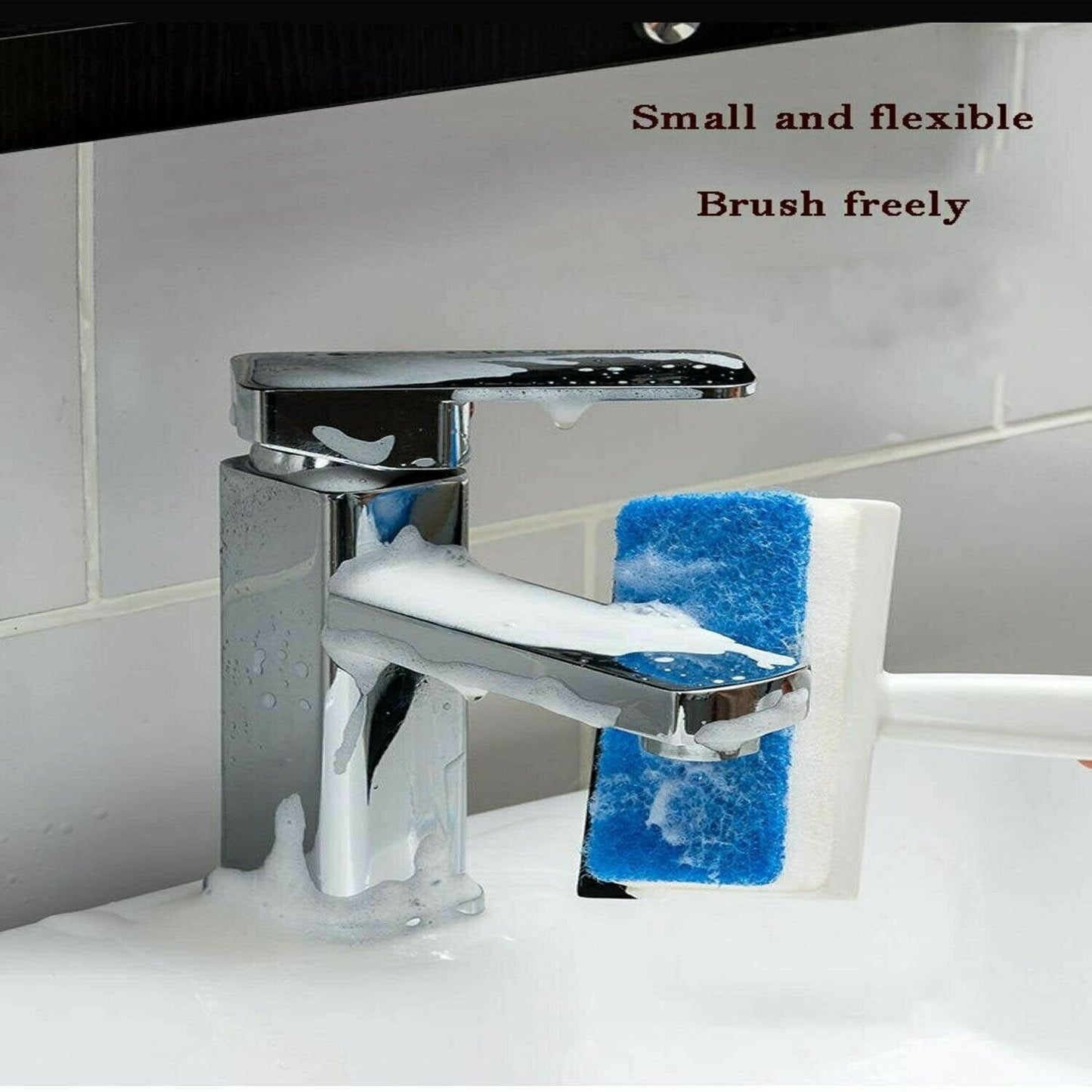 2-in-1 Bathroom & Window Glass Wiper – Grout & Tile Cleaner