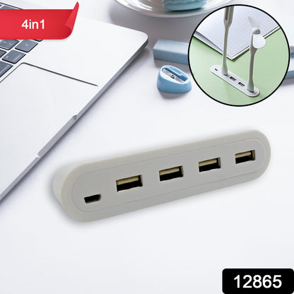 4-in-1 USB Hub for Devices & Charging