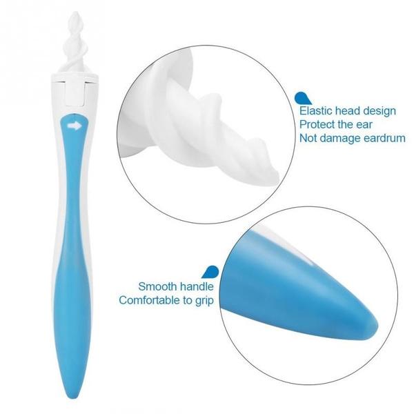 4656 Smart Swab Silicone Easy Earwax Removal With 16 Replacement Disposable Soft Tipsear Wax