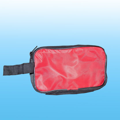 Red Portable Shaving Kit Bag – Travel Hand Pouch for Multipurpose Use