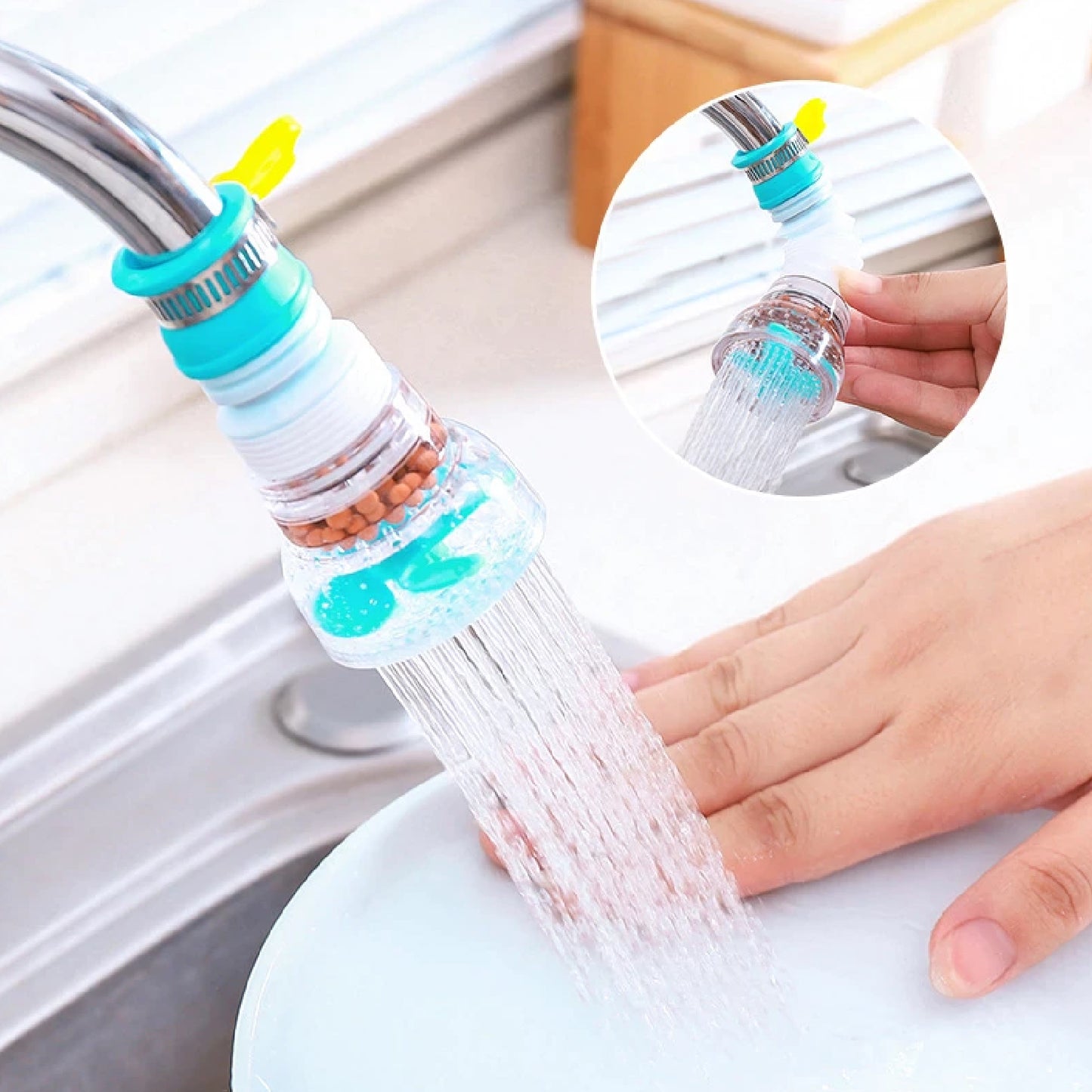 Expandable Splash-Proof Faucet Valve