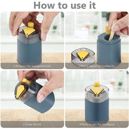 Automatic Pop-up Toothpick Holder Dispenser for Kitchen & Restaurant