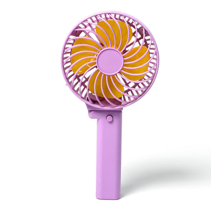 7604 Portable Mini Handy Fan  Personal Table Fan  Rechargeable Battery Operated Fan Suitable For Kids Women Makeup Artist Home Office (Battery Not Include)