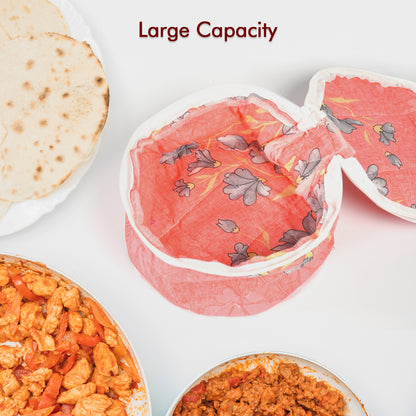 5315 Hot Chapatti Box  Roti Cotton Cloth Casserole  Basket  Washable  Roti Rumals With Multi Color