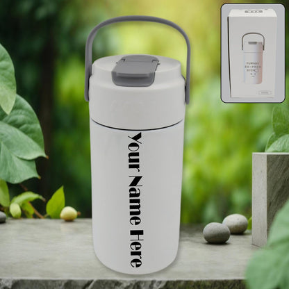 Customize Stainless Steel Mug  Bottle Vacuum Insulated Cup With Handle Small Cup  Straw (650 Ml)