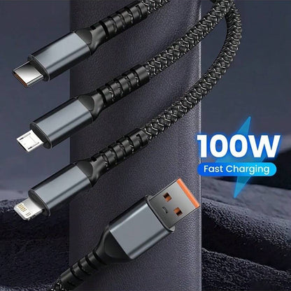 Super Fast 3-in-1 Charger Cable (100W)