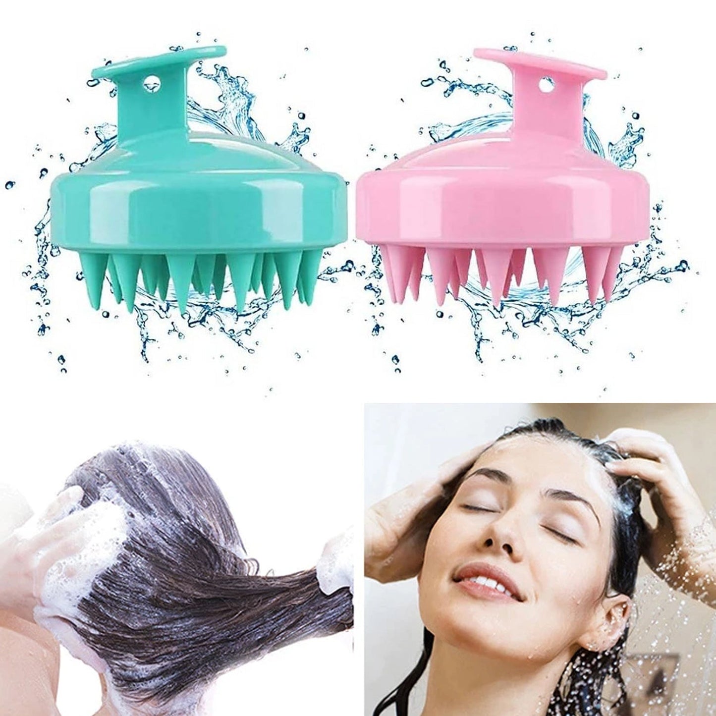 6099 Hair Scalp Adjustable Massager Shampoo Brushscalp Shampoo Brush