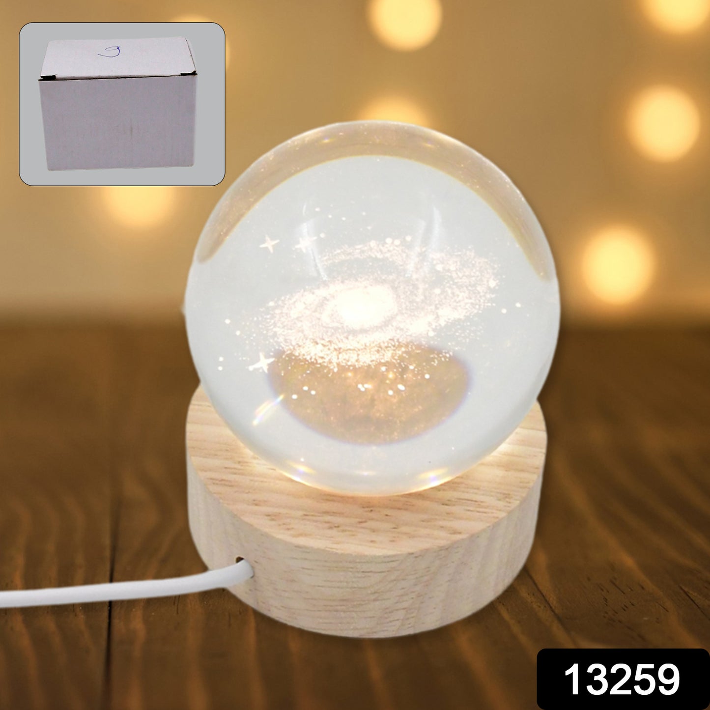 3d Crystal Ball Lamps With Base (1 Pc)