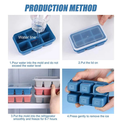 6-Cavity Silicone Ice Mold