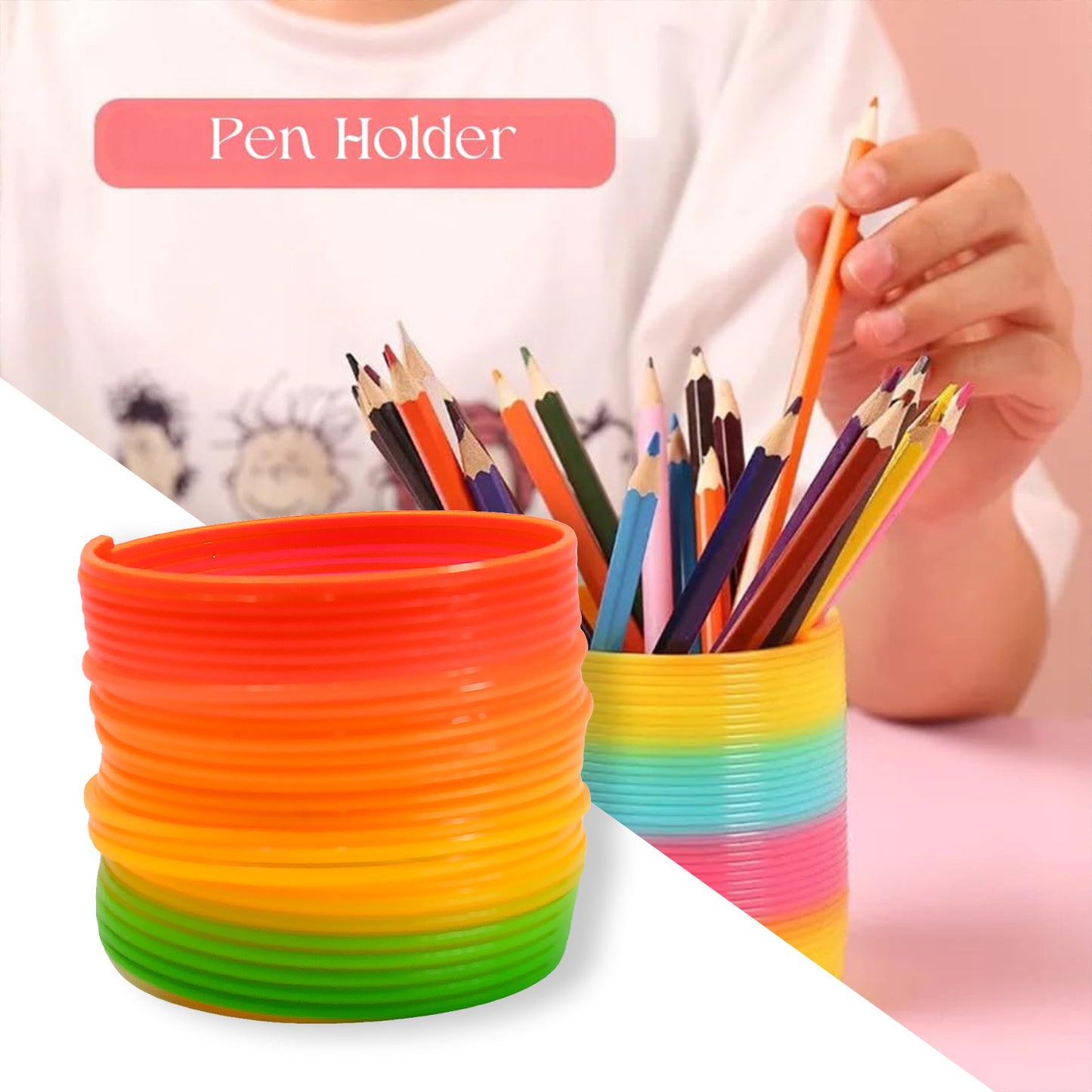 Portable Rainbow Spring Toy – Fun for Kids & Adults