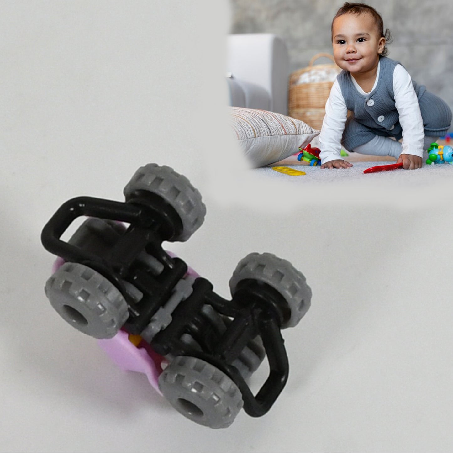 Mini Blaze Trucks with Big Plastic Tires – Friction Cars