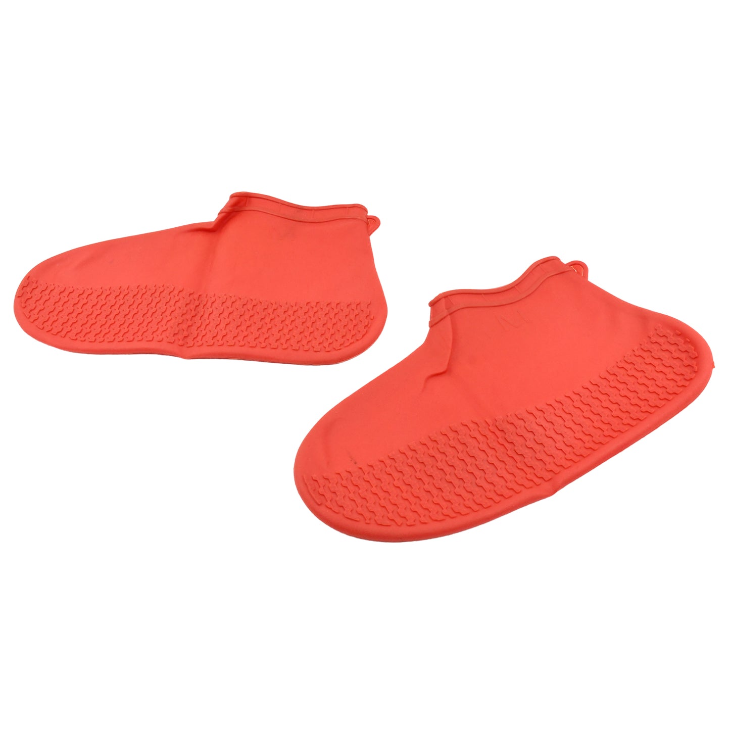 17985 Non-slip Silicone Rain Reusable Anti Skid Waterproof Fordable Boot Shoe Cover (Medium Size  1 Pair  Red)