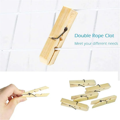 6071a Multipurpose Wooden Heavy Clip (20 Pieces) For Clothespin  Dryer Hanger Photo Paper Peg Pin Craft Clips For School Arts Crafts Decoration