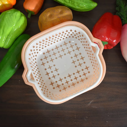 2-in-1 Rinse & Drain Basket.