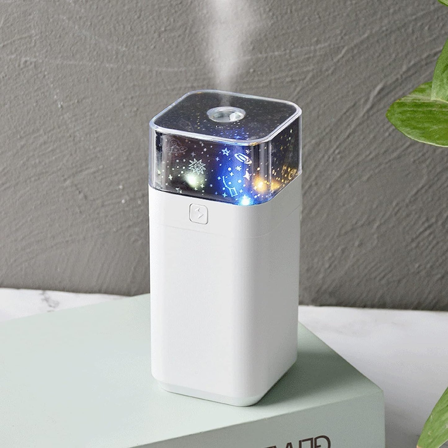 0221 Star Night Light Projector Humidifier For Kids Room Starlight Humidifier Ultrasonic Led Night Light Silent 300ml Dual Mode Mini Humidifier For Home For Office