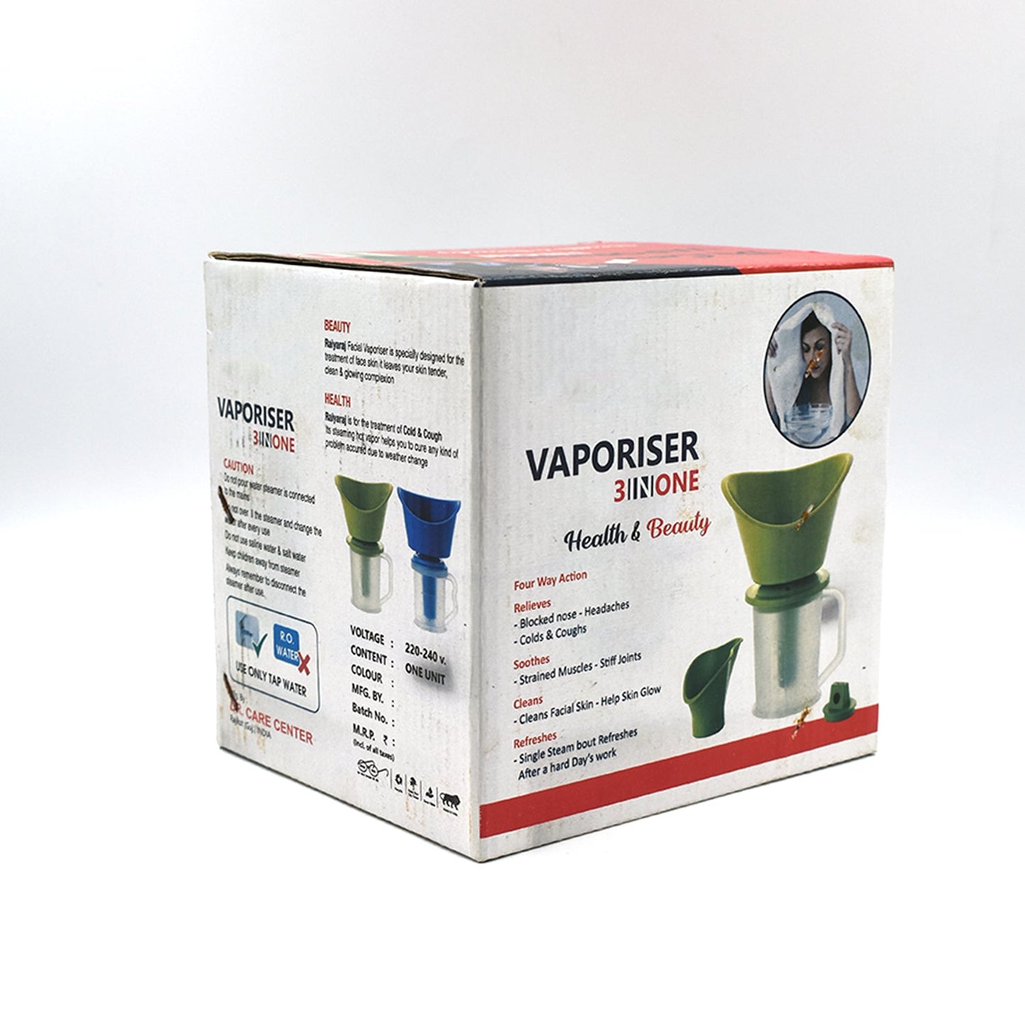 6125 3 In 1 Vaporiser Used In Inhaling Specially During Cold And Ill Body Types Etc.