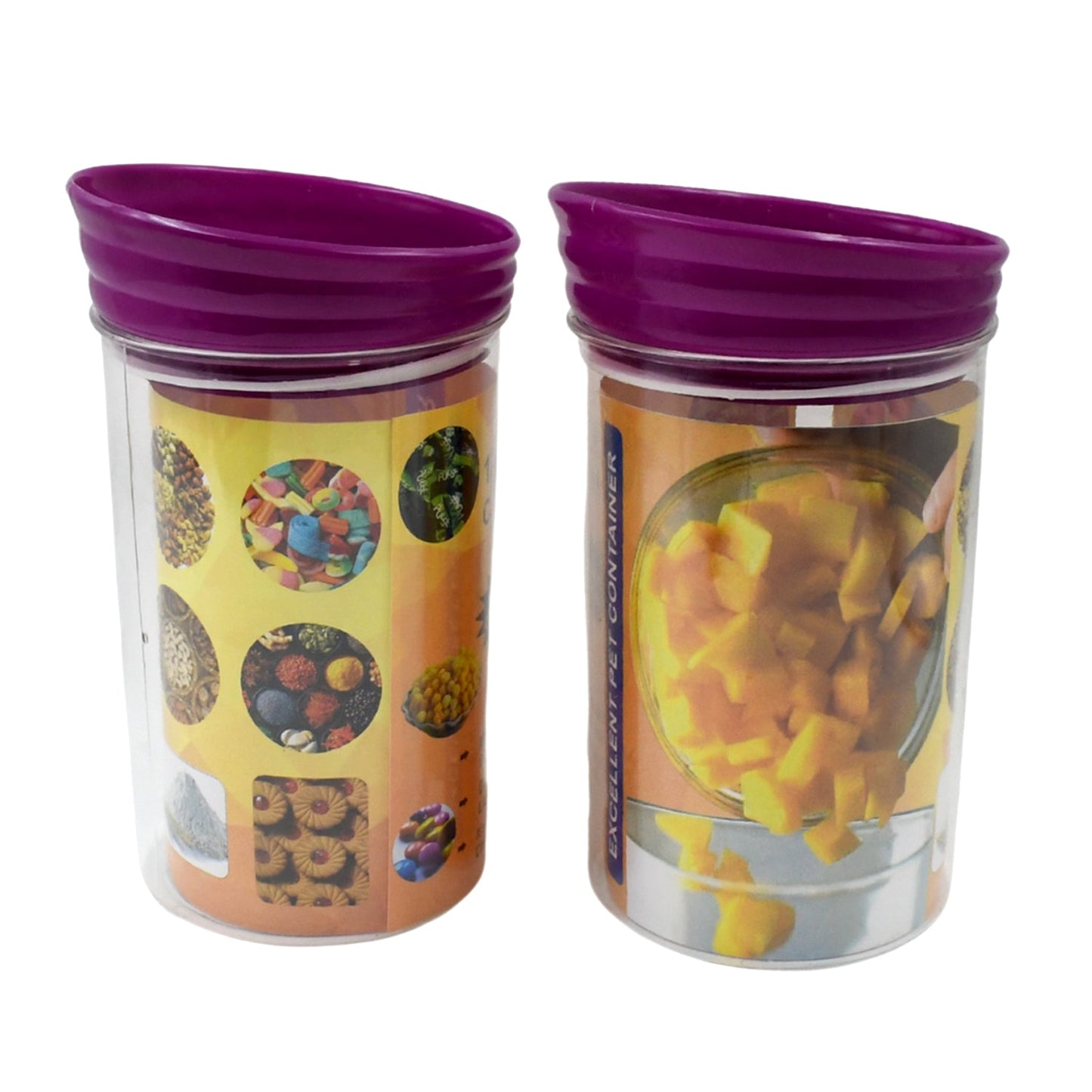 2-Pack 1200ml Plastic Food Containers