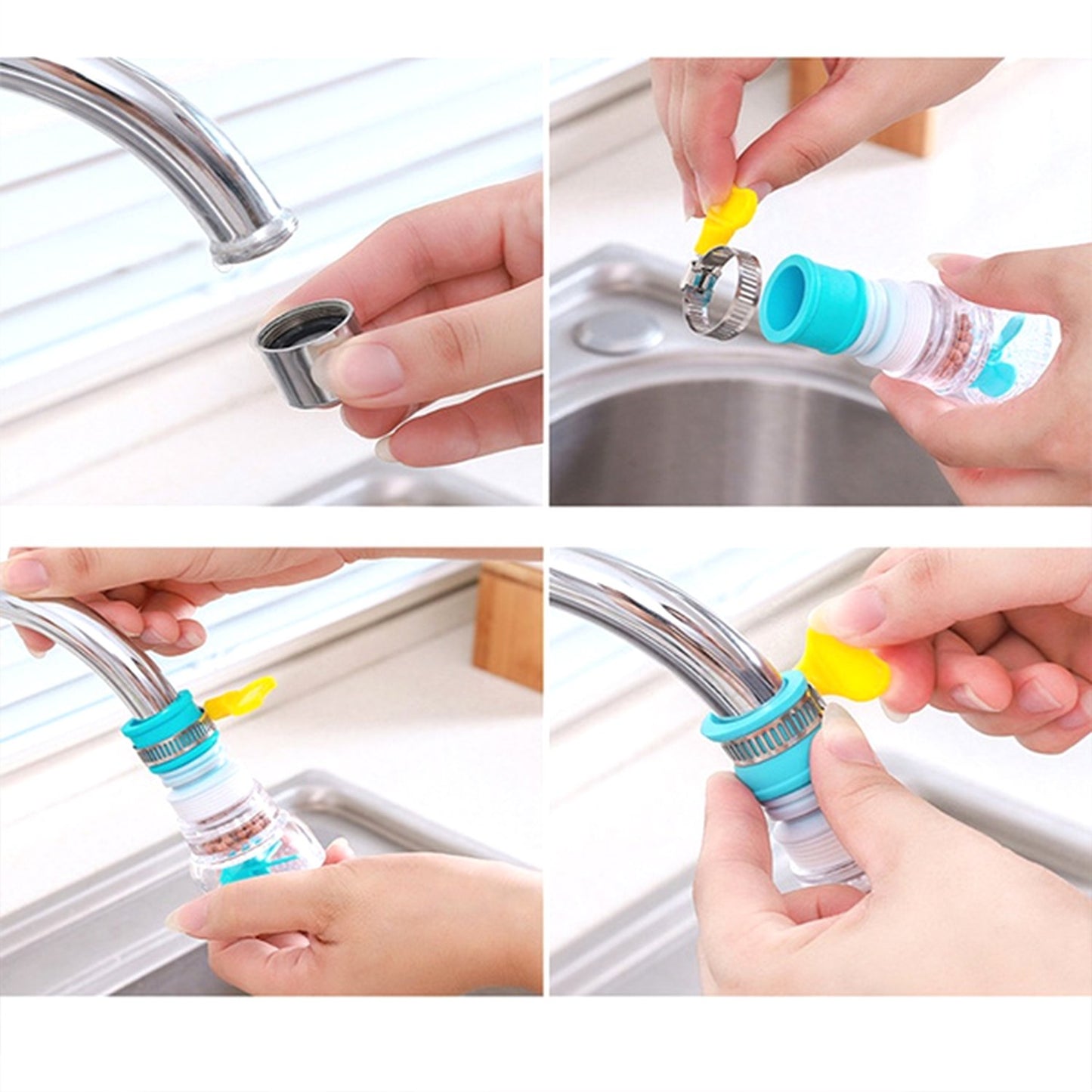 Water-Saving Rotating Faucet Regula