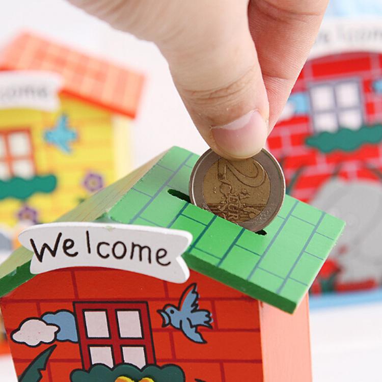 Lovely Cartoon House-Shaped Money Bank