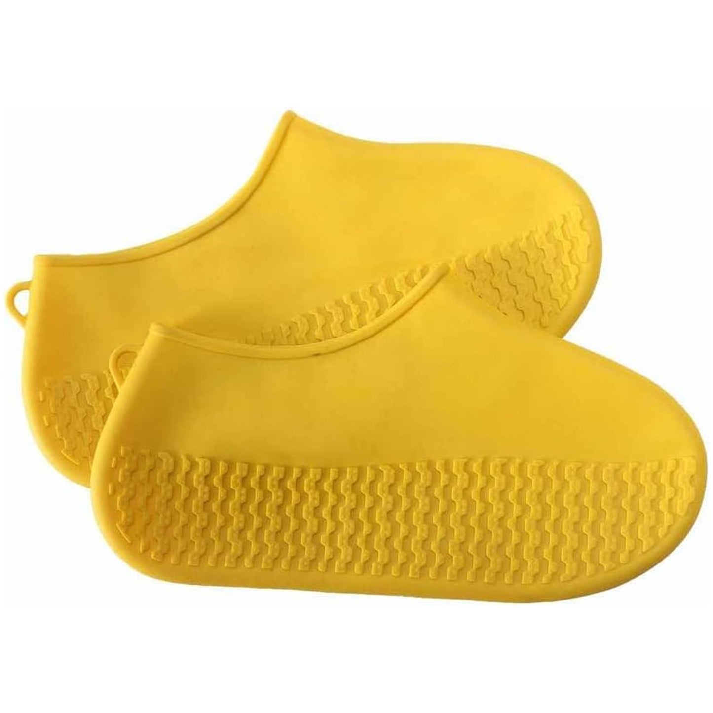 17983 Non-slip Silicone Rain Reusable Anti Skid Waterproof Fordable Boot Shoe Cover (Extra Large Size (Xl) 1 Pair  Yellow)