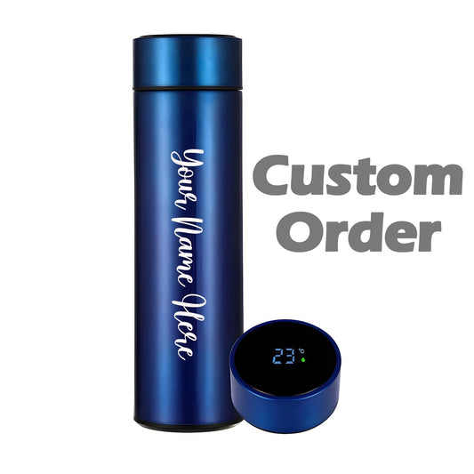 0726 Customizedpersonalized Stainless Steel Smart Water Bottle With Smart Lcd Temperature Touch  Gifting Custom Name Water Bottle  Gifts For Boyfriendgirlfriendemployee  500ml