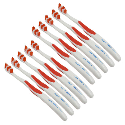 Soft Toothbrush Set with Round Case (10 Pcs)