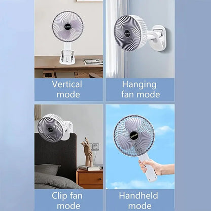 Multifunctional Usb Desk Fan Clipped Fan (1 Pc  With Color Box)