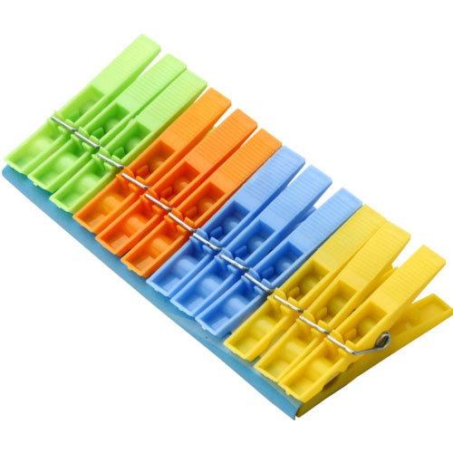 12 Pcs Colorful Cloth Clips for Home & Travel