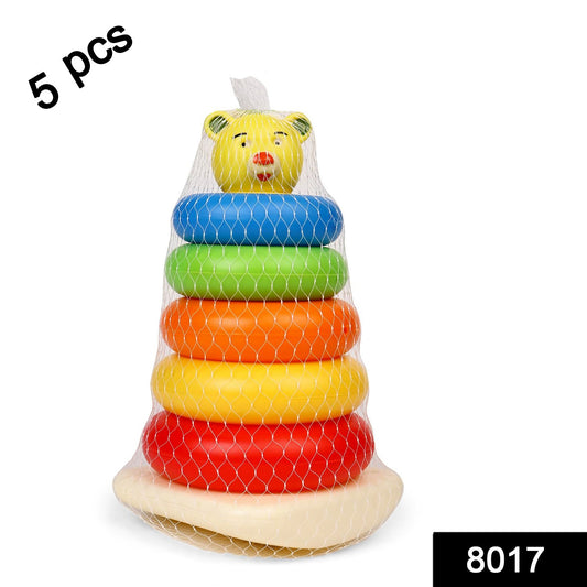 Colorful Teddy Stack-Up Rings for Babies