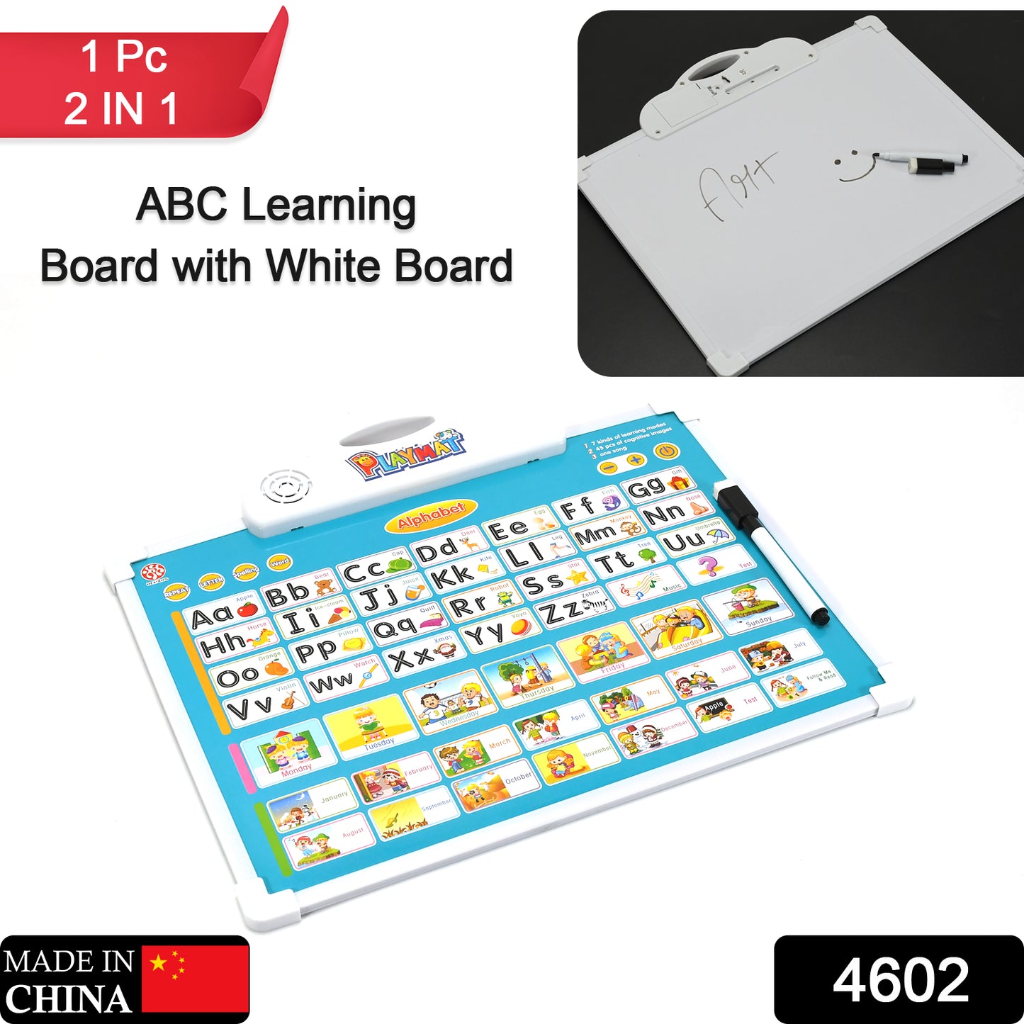 Educational Play Mat with Doodle Pen for ABC Learning