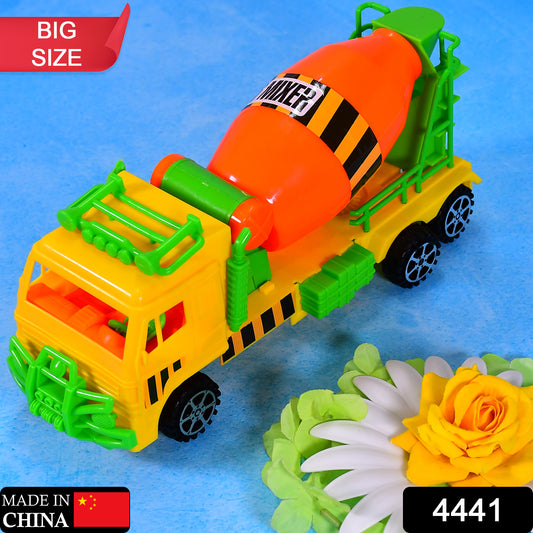 Pushback Cement Mixer Truck Toy for Children