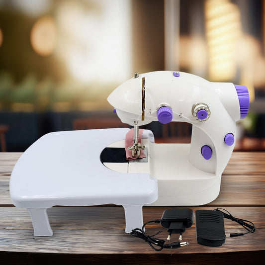 12917 Home Tailoring Sewing Machine With Extension Table Set Foot Pedal Adapter Mini Electric Silai Machine Portable Stitching Machinetailoring Machine