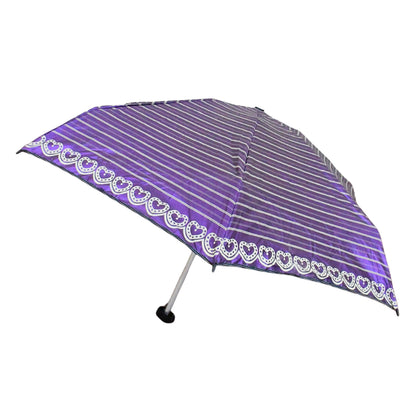 3-fold  5 Floor Sun Protective Solid Foldable Umbrella (1 Pc)