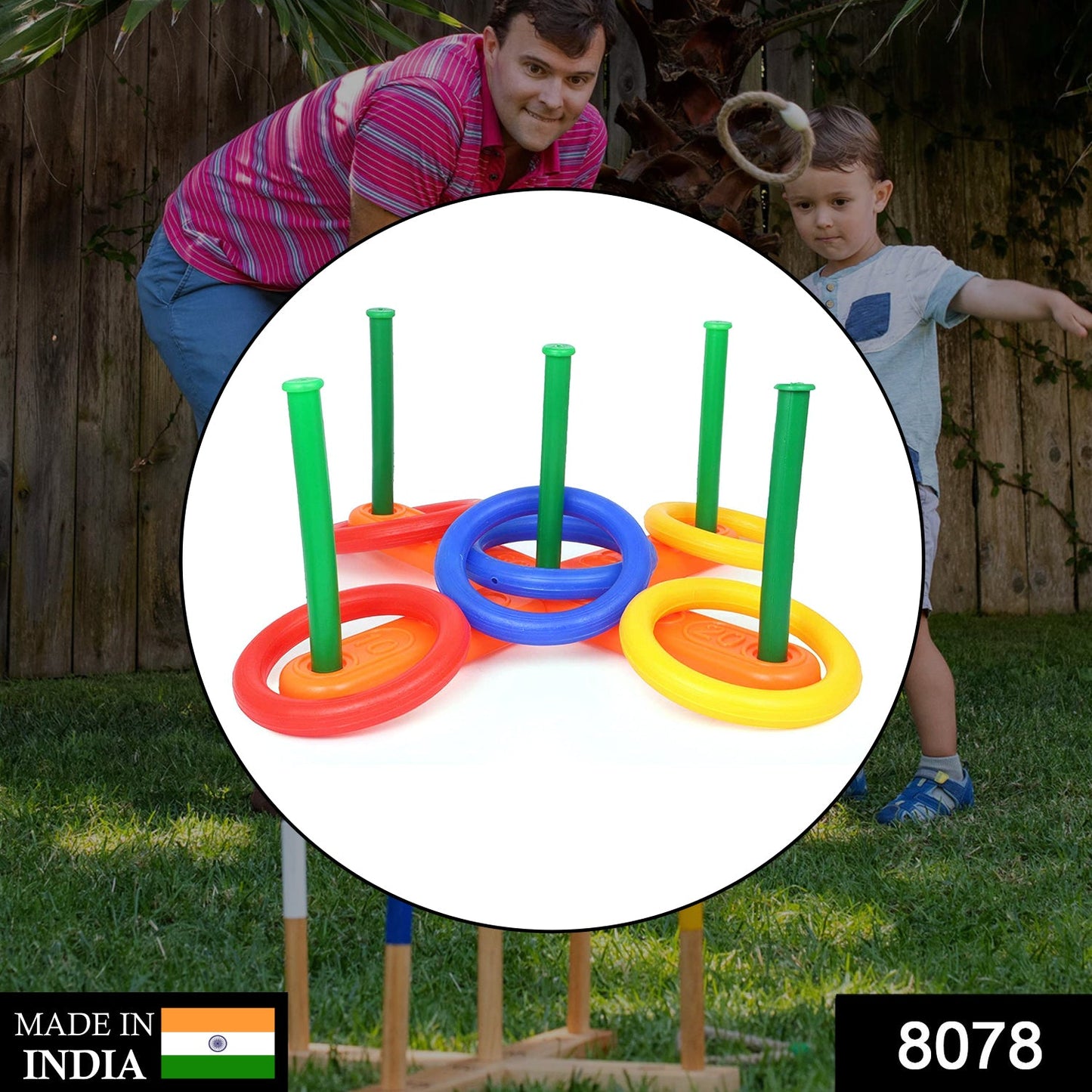 13-Piece Ring Toss Game – Perfect for Kids & Family Fun