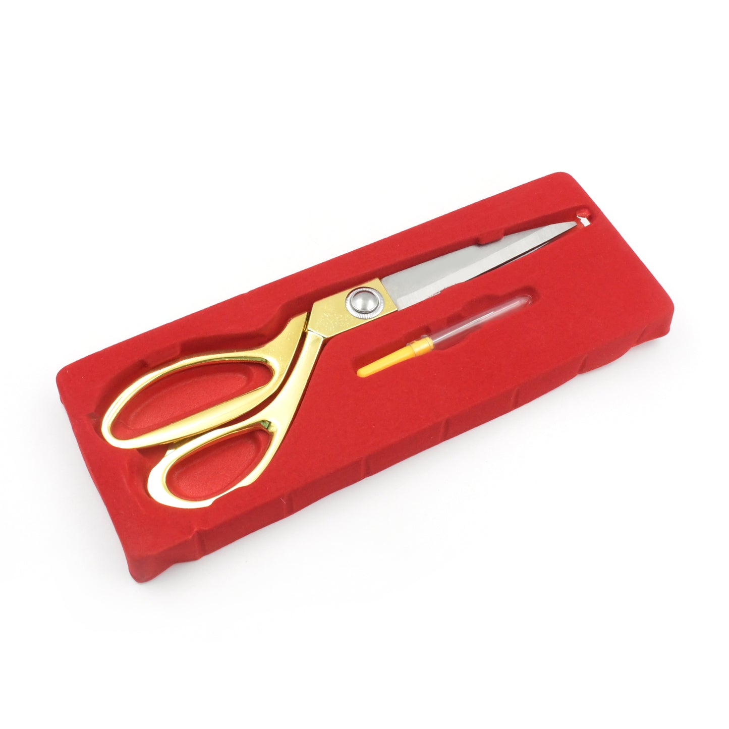 1543 Stainless Steel Tailoring Scissor Sharp Cloth Cutting For Professionals Stainless Steel Sharp Tailor Scissors Clothing Scissors Professional Heavy Duty Dressmaking Shears Sewing Tailor (Golden)(9.5 Inch)