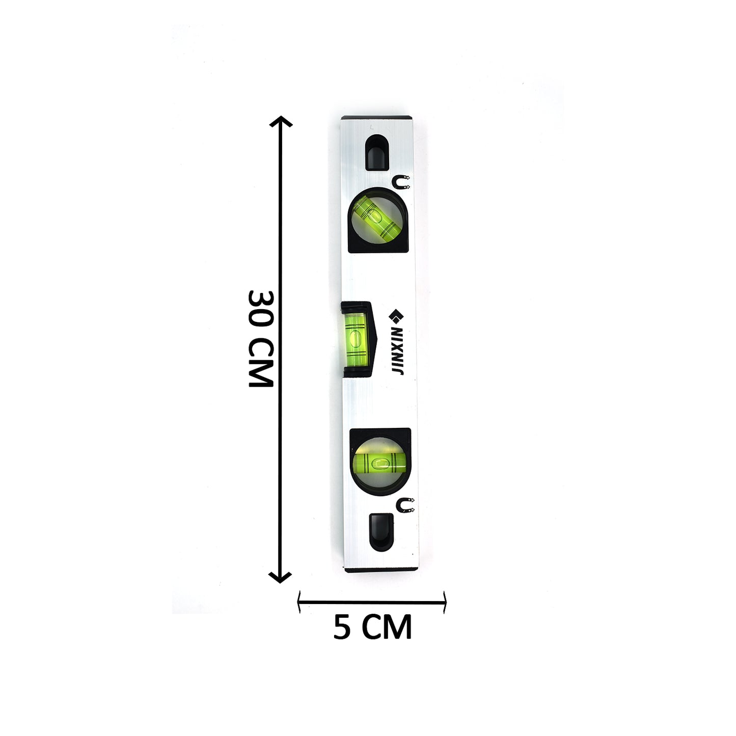 Magnetic 30 cm Aluminum Alloy Level with Metric Ruler