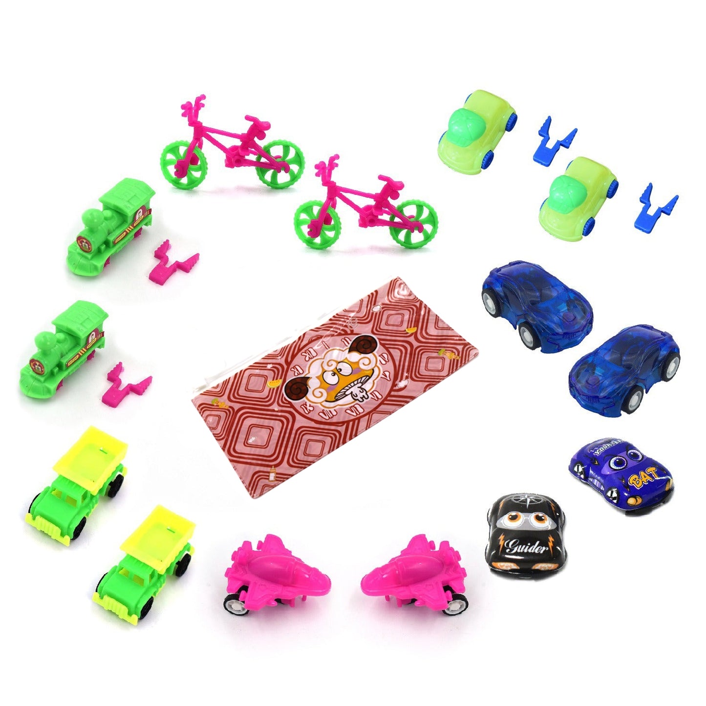 Push & Go Toy Combo Set for Kids (15 Vehicles)