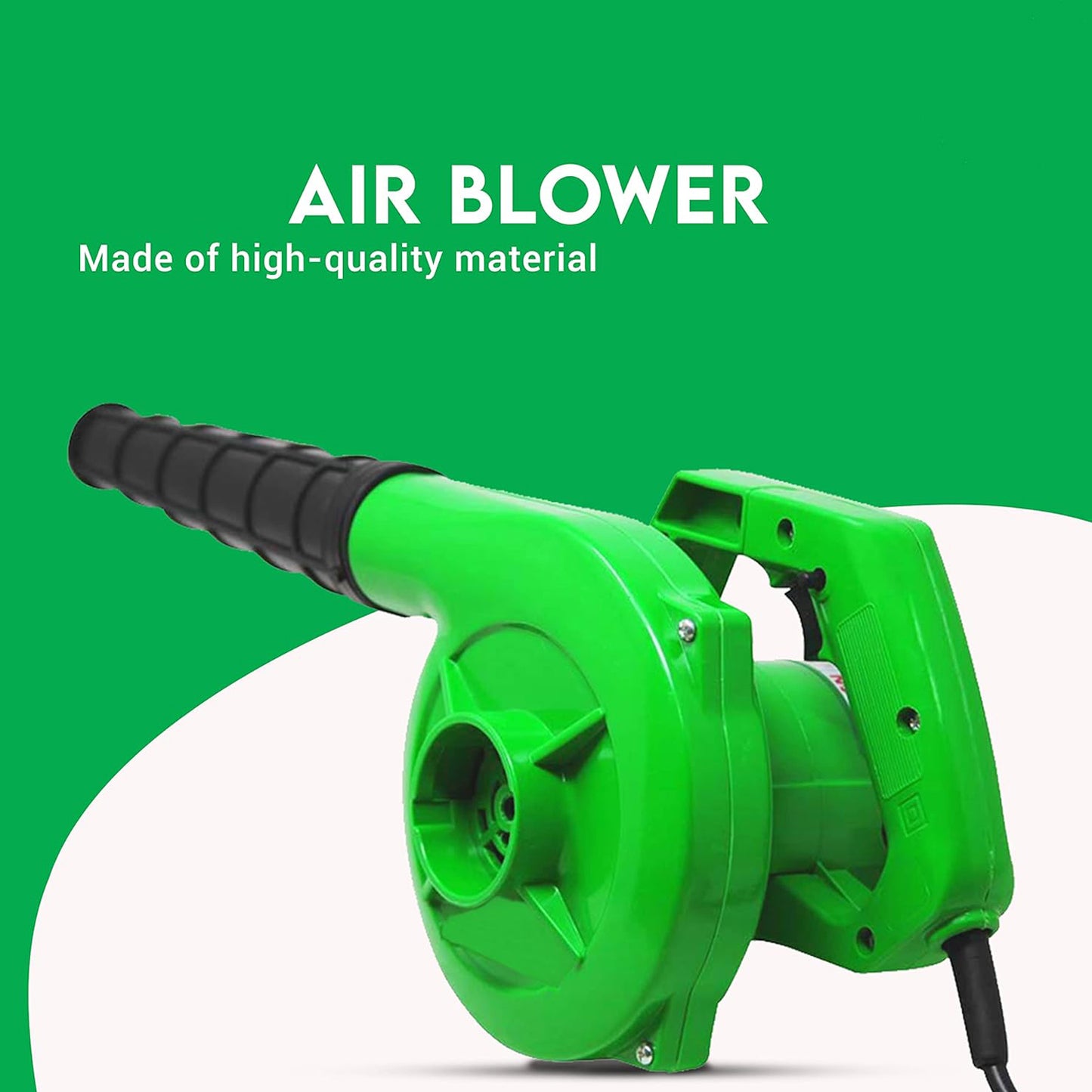 3158 650v Blower Portable Rifel Range Heavy Duty Air Blower Electric Air Blower For Homeofficecarpccomputer Dustgaragepatiogarden Leaftrash Cleaning  (350w 2.3 M3min 13000 Rpm Green)