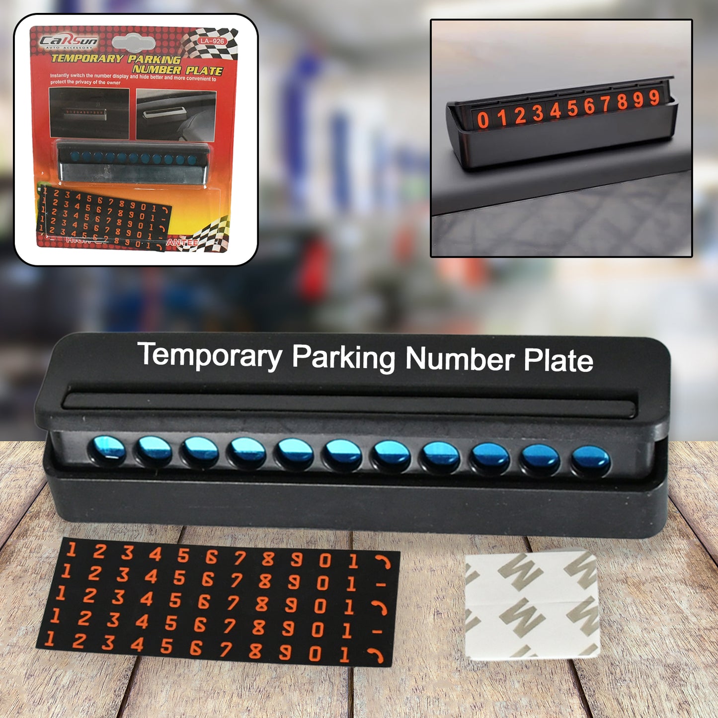 Magnetic Parking Plate with Phone Number