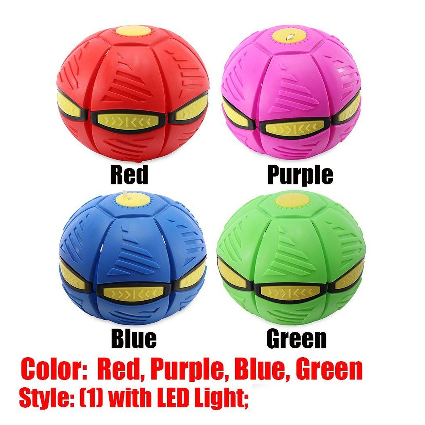 Glow-in-the-Dark Football Disc with LED Lights