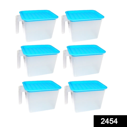 "1100ml Airtight Food Storage Containers - Set of 6"