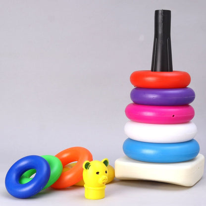 Colorful Teddy Stacking Ring Toy for Babies (9 pcs)