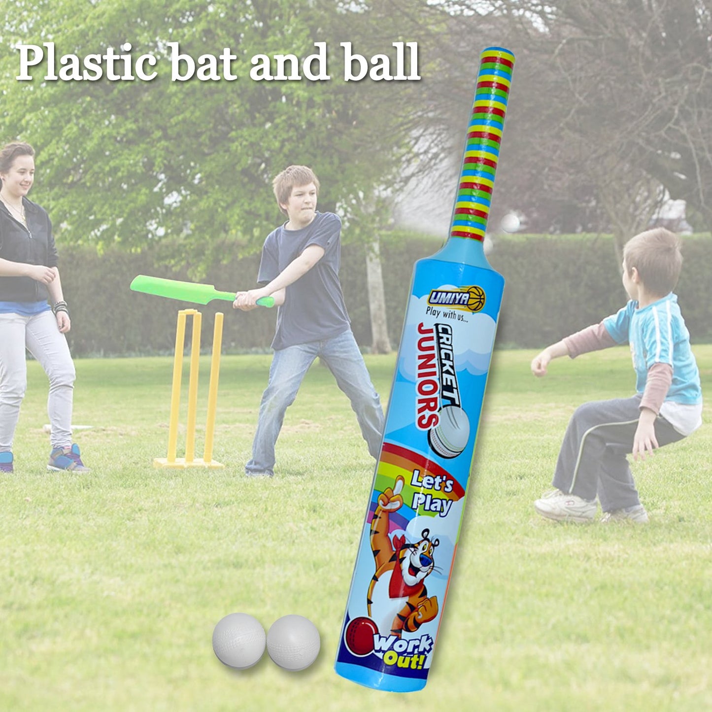 Plastic Bat and Ball Hockey Set for Kids – Easy Play