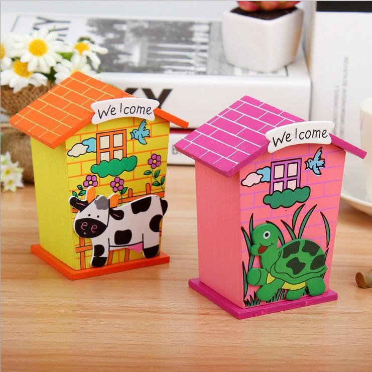 Lovely Cartoon House-Shaped Money Bank