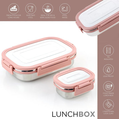 Premium Leak-Proof Lunch Box Set - 900ml & 200ml