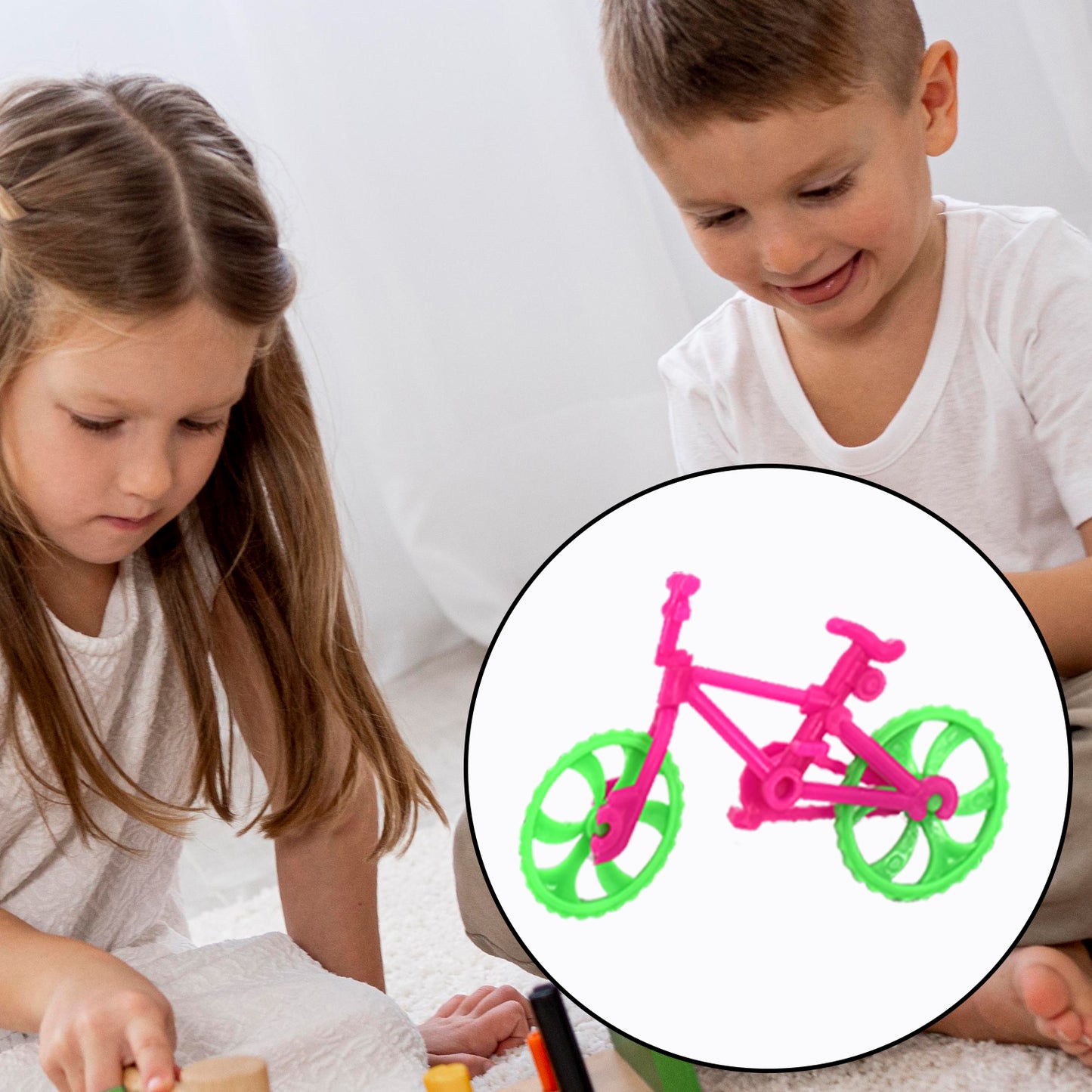 Colorful 30pc Bicycle Toy Set for Young Riders