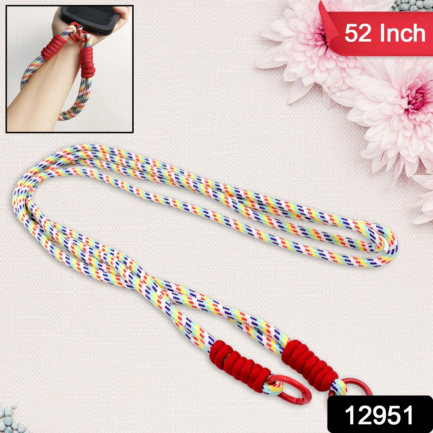 52" Crossbody Lanyard for Phones – Multicolor