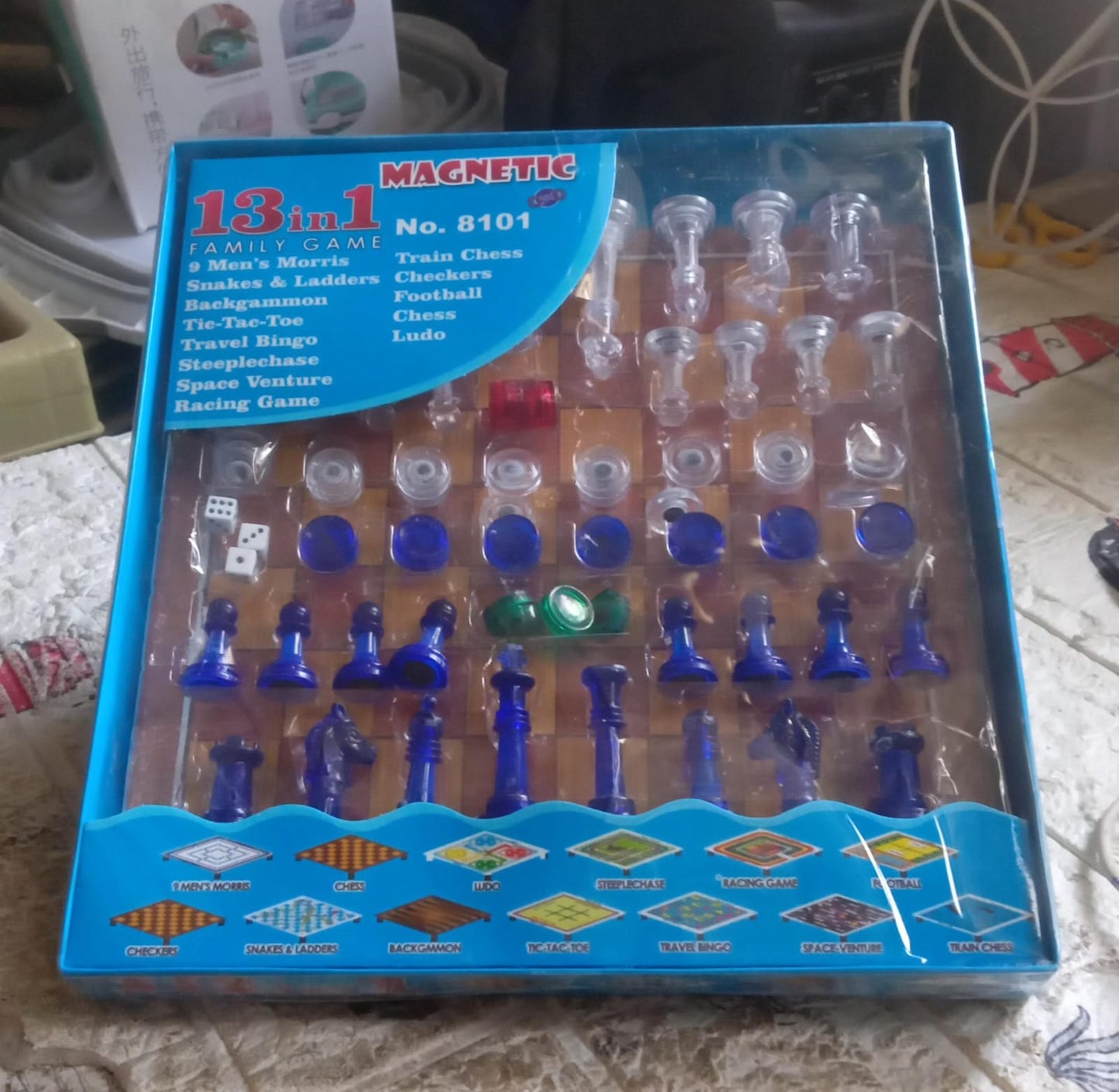 Multi-Game Family Set: Chess, Ludo, Snakes & Ladders & More