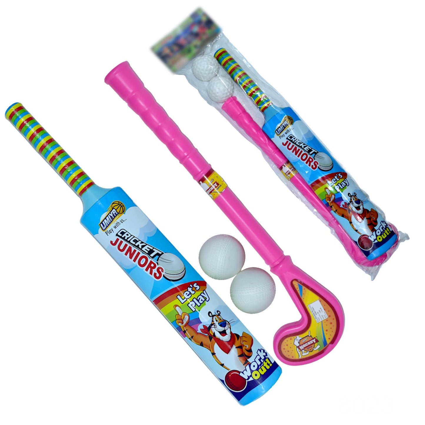 Plastic Bat and Ball Hockey Set for Kids – Easy Play