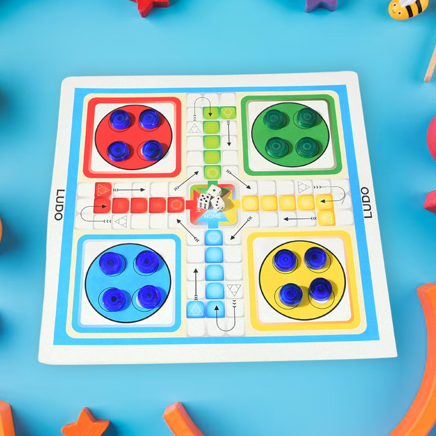 Multi-Game Family Set: Chess, Ludo, Snakes & Ladders & More